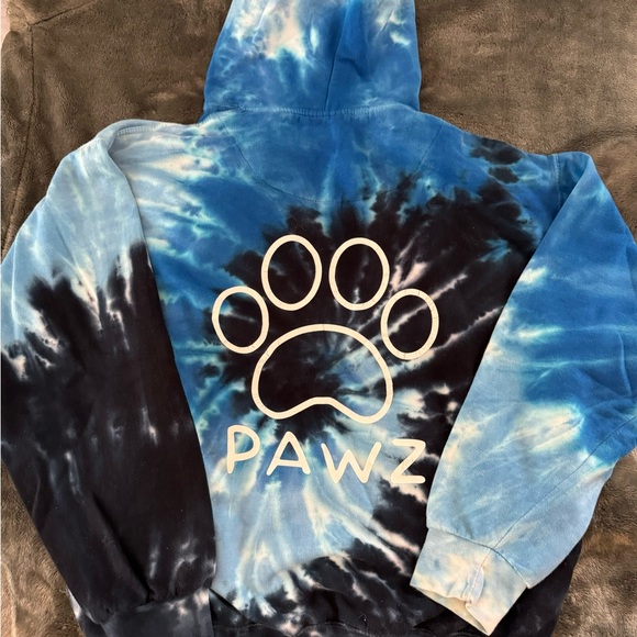 VINTAGE (PAWS) COLORTONE TIE DYE HOODIE like new! - Picture 11 of 14